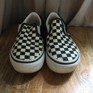 Vans Black and white Checker Size 1 kids